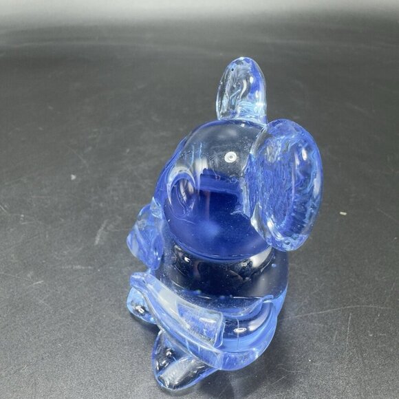1980s Blue Glass Koala Bear Figurine Paperweight Glassware Whimsical Figure - Picture 7 of 10